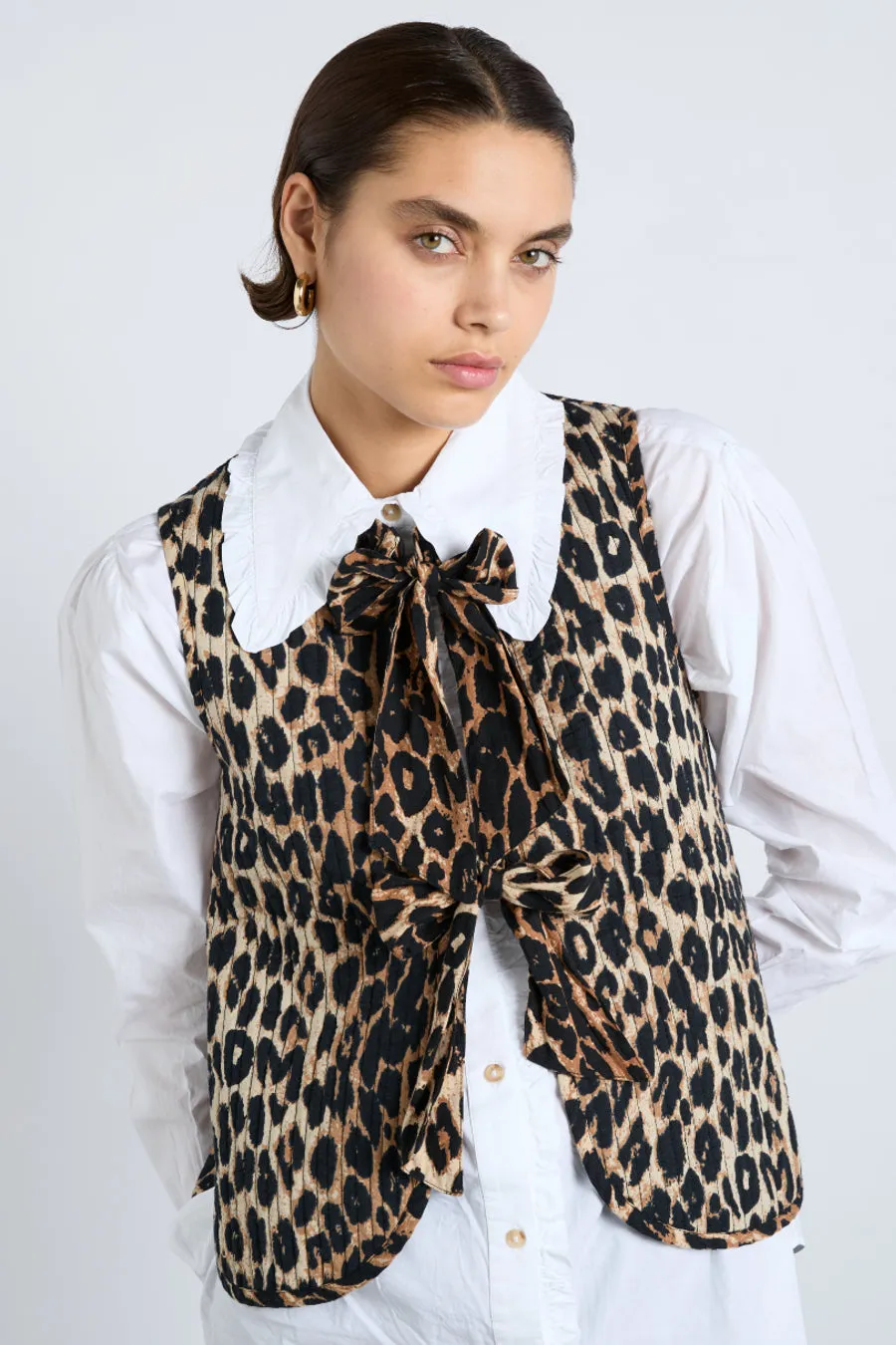 tilly gilet - leopard