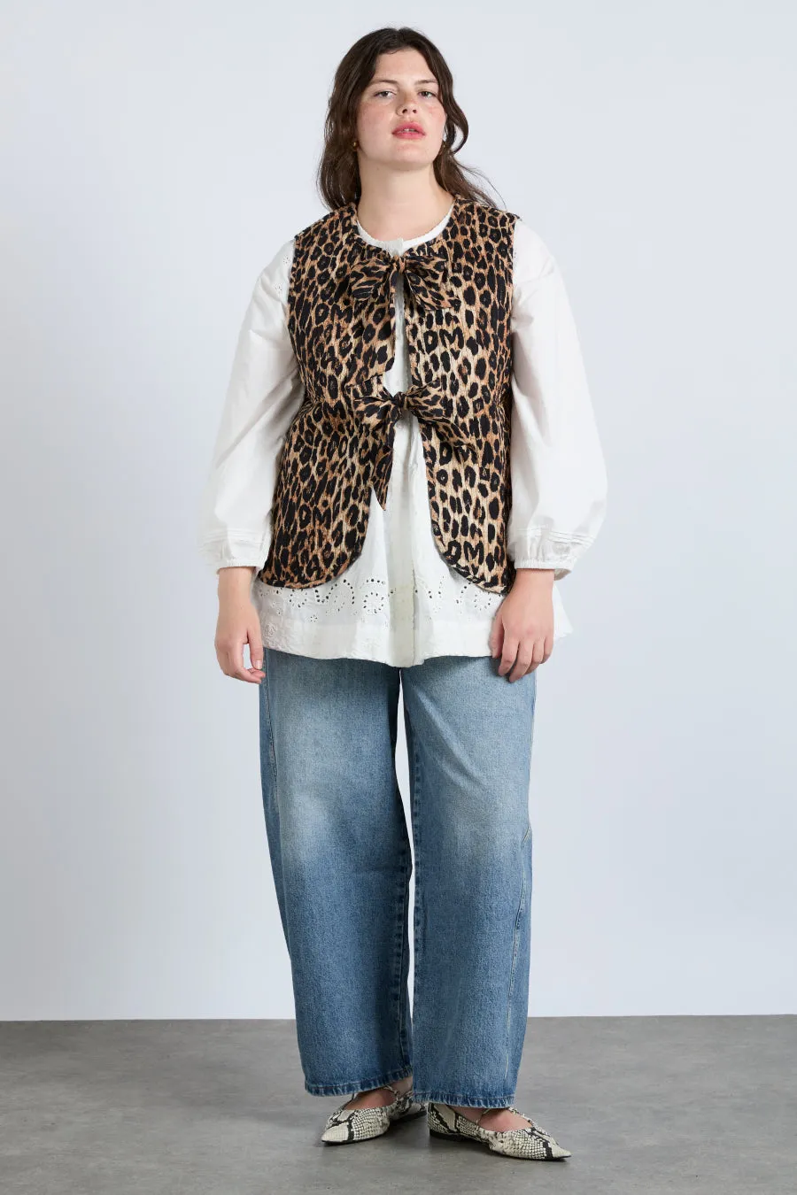 tilly gilet - leopard