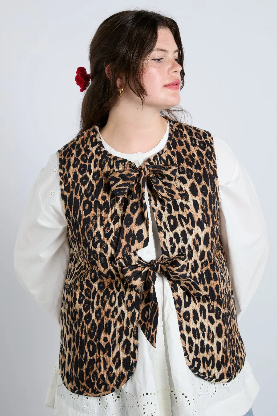 tilly gilet - leopard