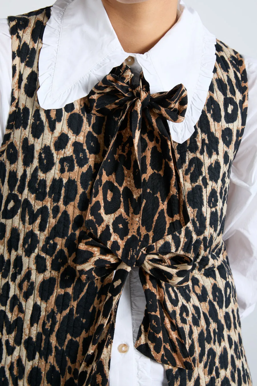 tilly gilet - leopard