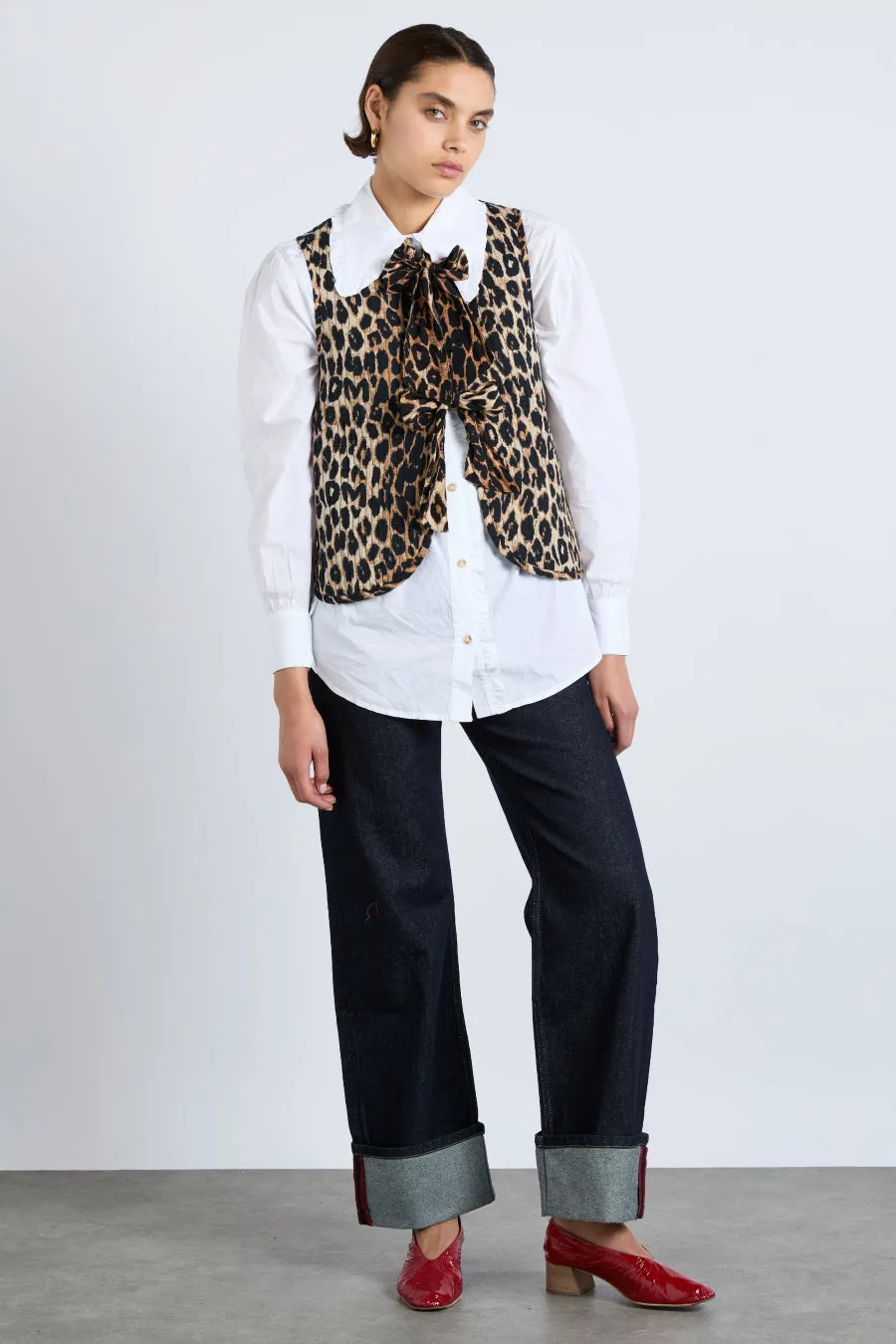 tilly gilet - leopard