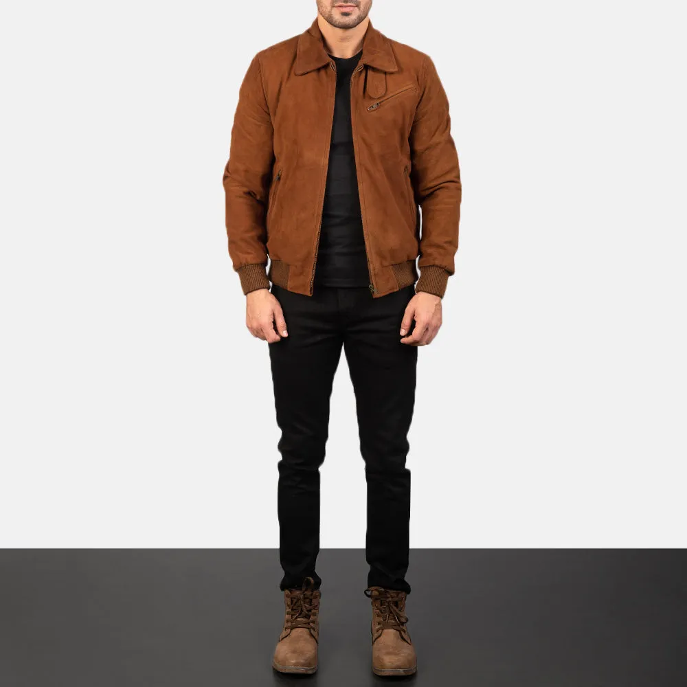 Tomchi Tan Suede Leather Jacket