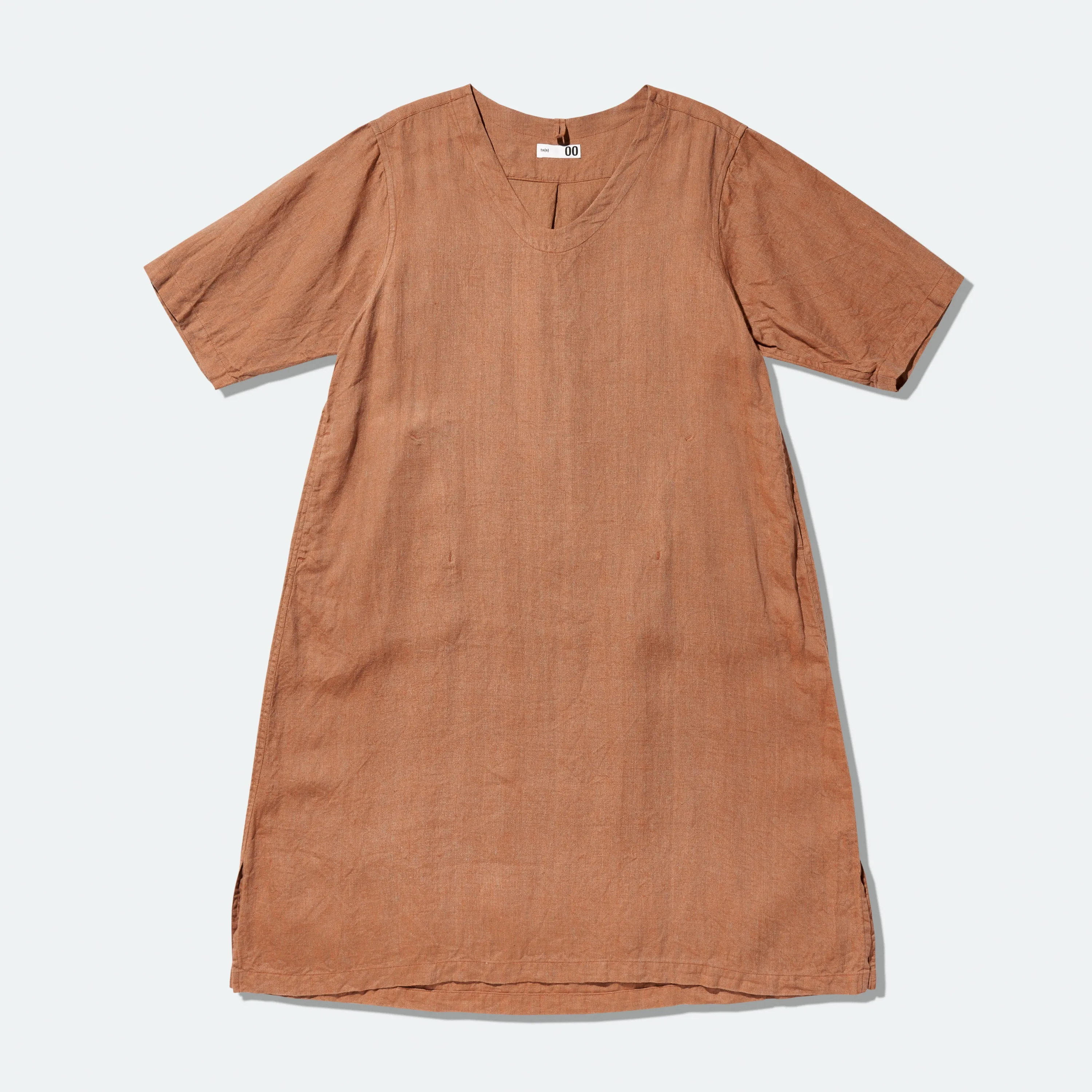 ts(s) - Linen V-Neck Dress Orange