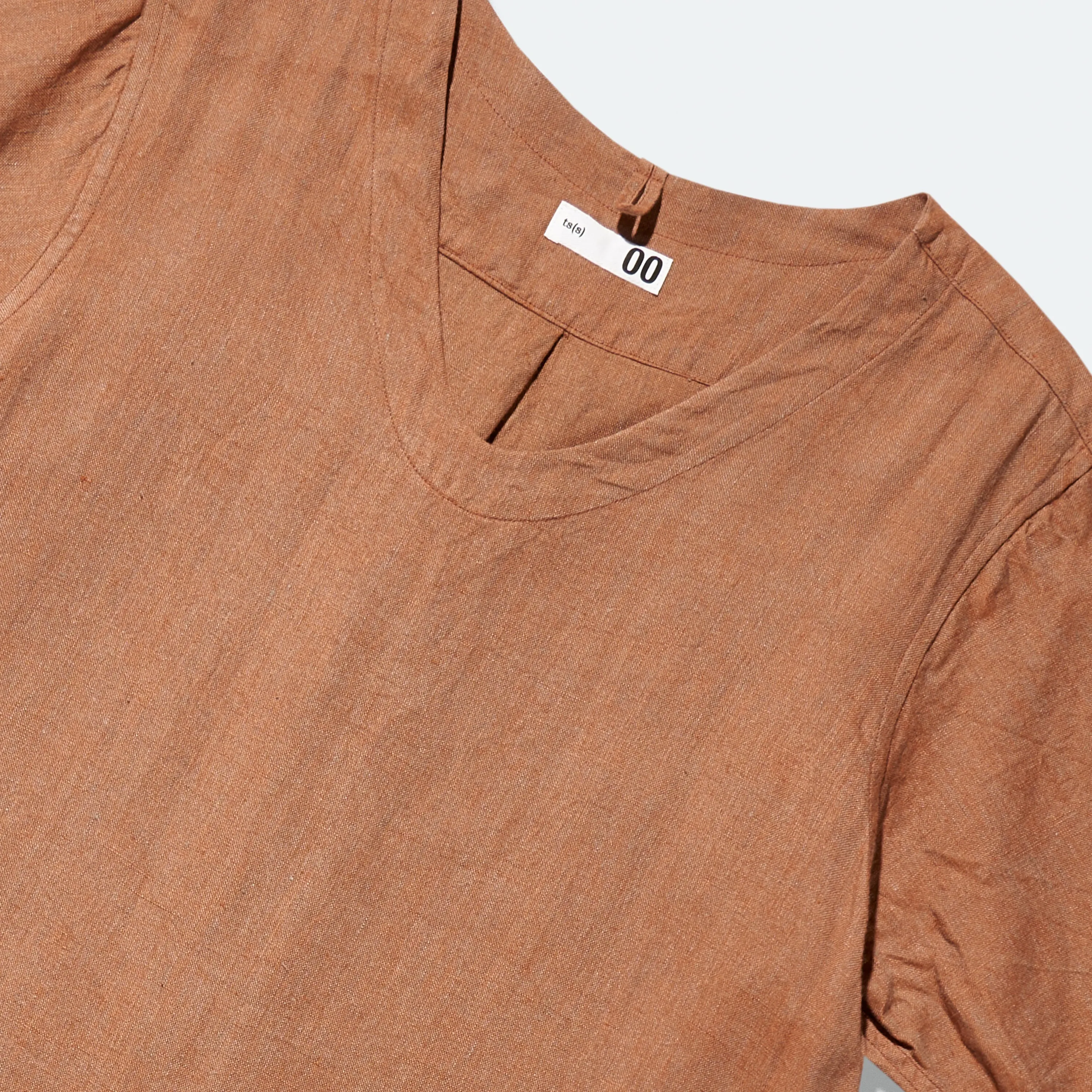 ts(s) - Linen V-Neck Dress Orange