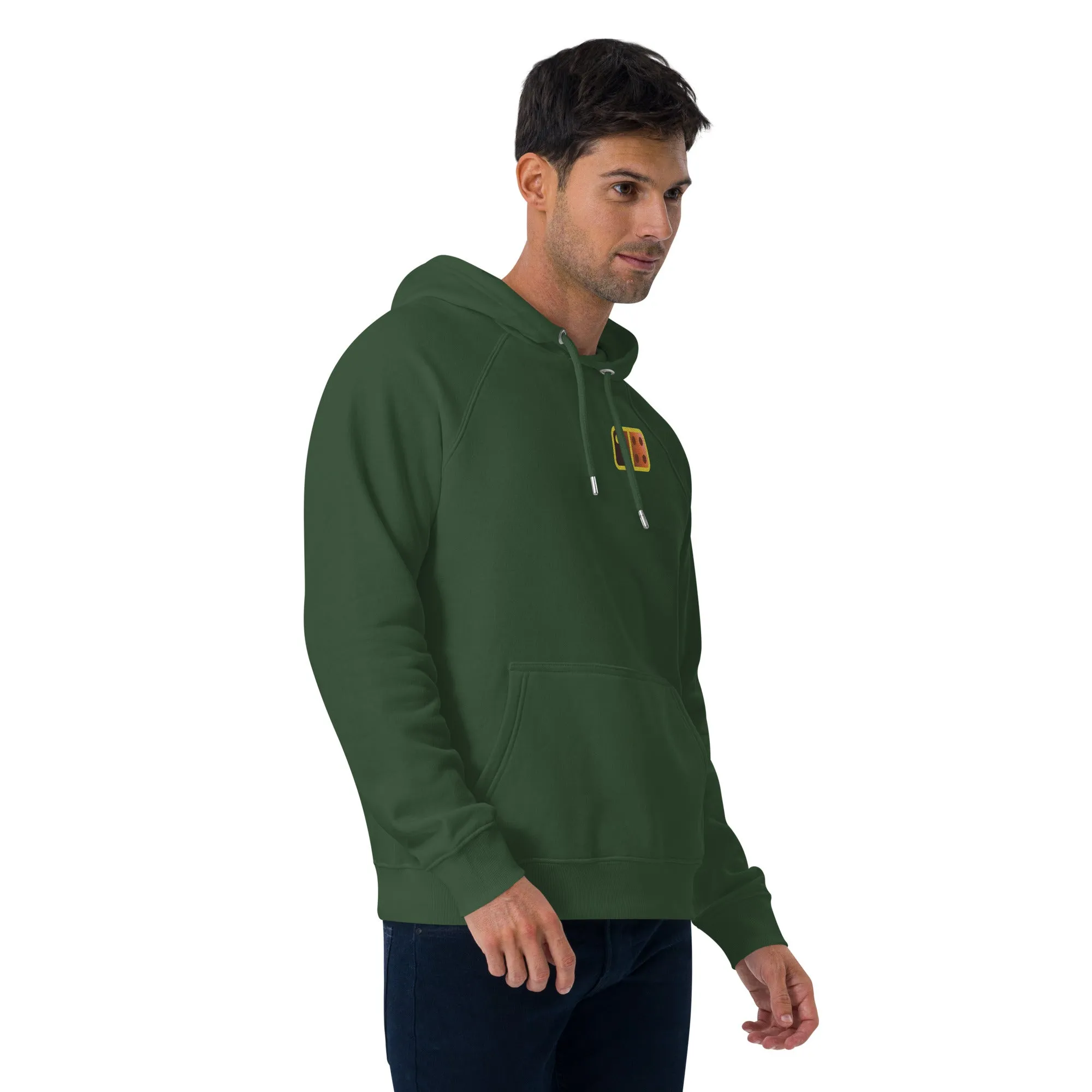 Unisex eco raglan hoodie, 2024 Embroidered