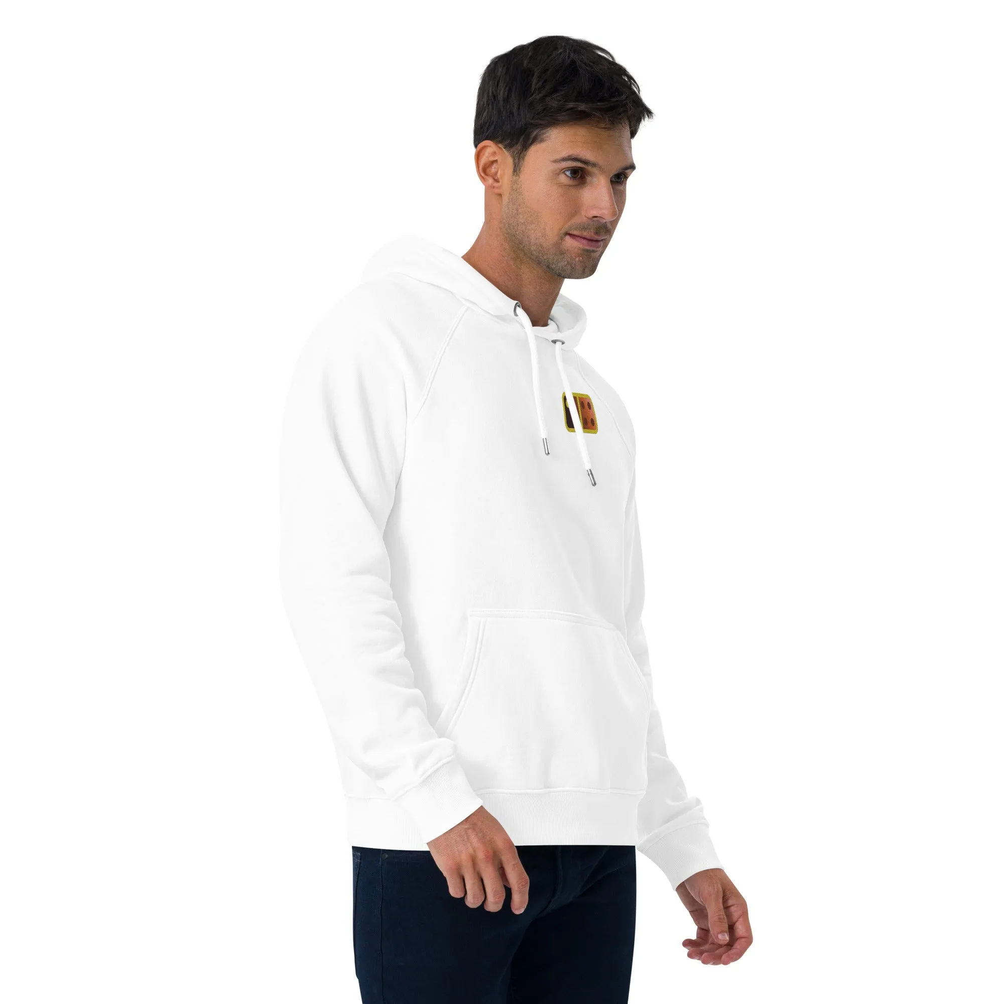 Unisex eco raglan hoodie, 2024 Embroidered